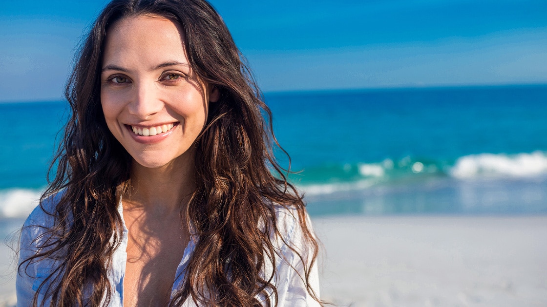 Lady At Beach