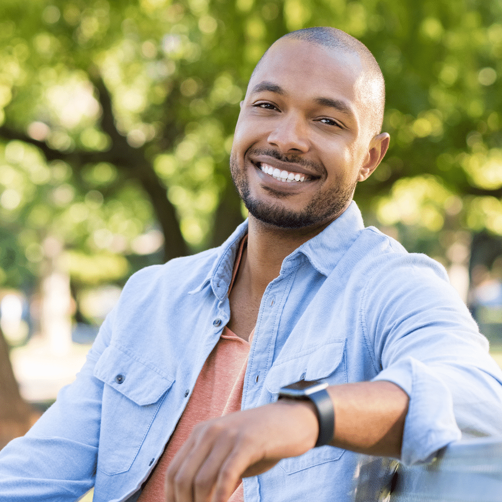 Man In The Park smiling